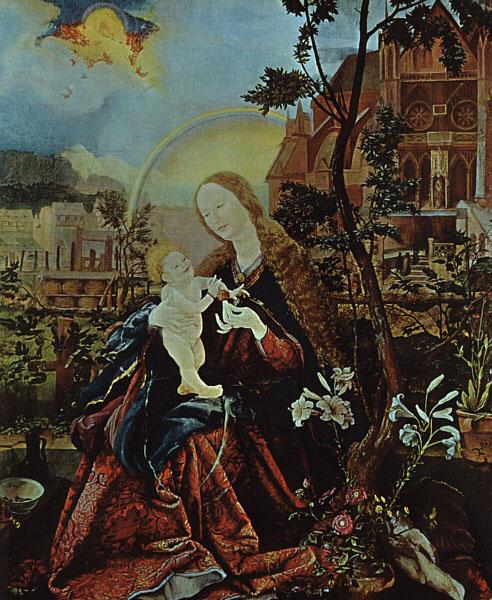  Matthias  Grunewald The Stuppach Madonna oil painting image